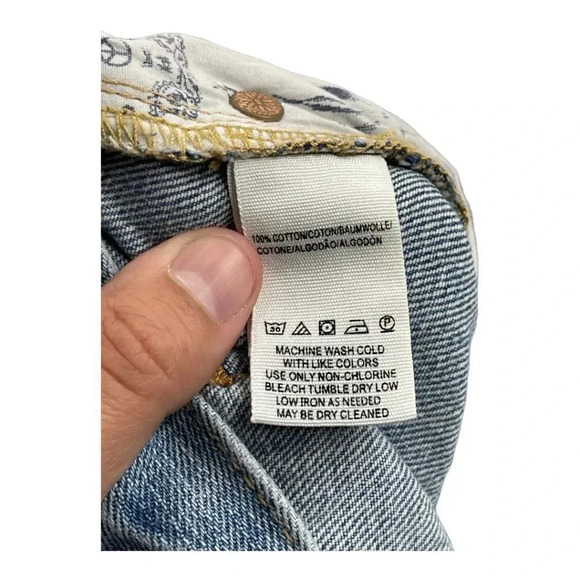 We the Free Blossom Rigid Skinny Jeans High Rise Button Fly Size 31 - Picture 4 of 11